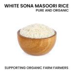 ORGANIC WHITE SONA MASOORI RICE  250 GM