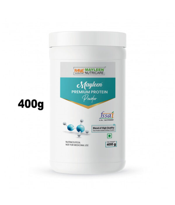 MAYLEEN Premium Protein Powder 400g – High-Quality Soy & Whey Protein for Lean Muscle & Energy Boost