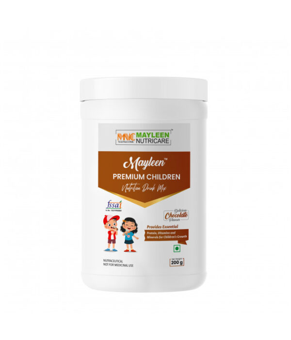 Mayleen Kids Nutrition Drink Mix – 200g | Chocolate Flavour | Protein & Vitamin-Rich Growth Supplement for Children