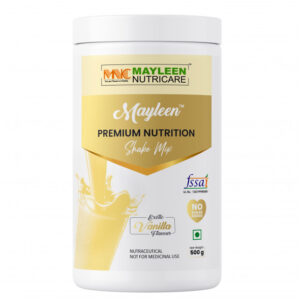 MAYLEEN Premium Nutrition Shake Mix Exotic Vanilla Flavour 500g – High Protein Meal Replacement