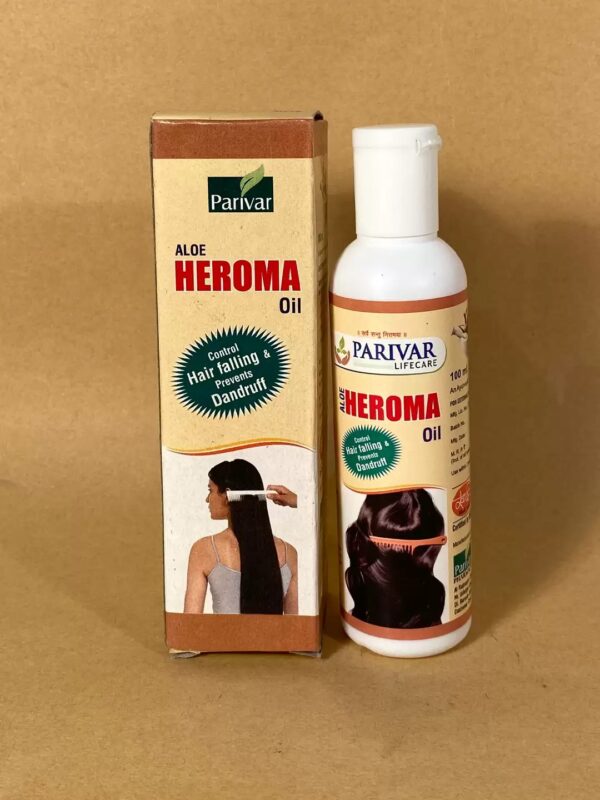 Parivar Heroma Hair Oil – Ayurvedic Hair Fall & Dandruff Treatment | Strengthens Roots & Promotes Hair Growth
