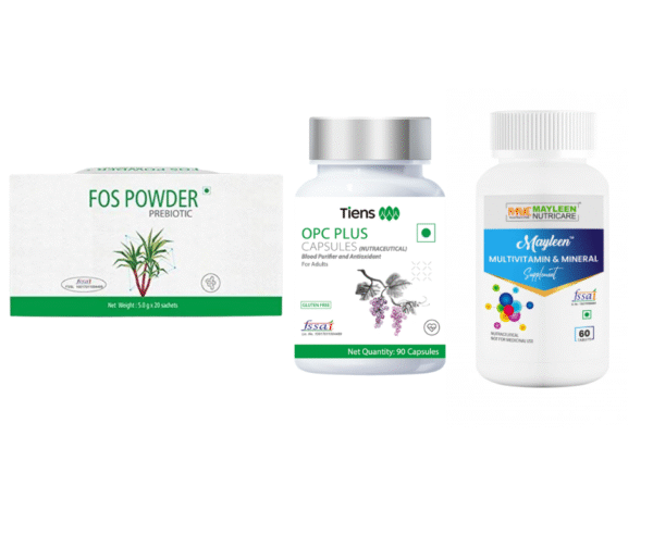 Blood Purify & Detox Supplement Combo – OPC, FOS Powder & Multivitamin